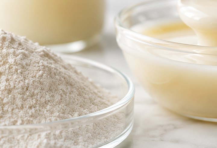 Food-grade xanthan gum product presentation
