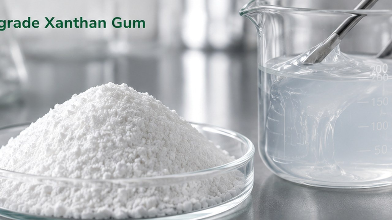 Industrial-grade xanthan gum product presentation